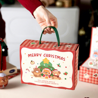 Boîte en papier de luxe pour bonbons, biscuits et friandises de fêtes, emballage personnalisé pour boîte cadeau de Noël