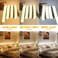 Tira de LED Cob para interiores de alto brillo, 1600Leds/M, 30MM, 5 filas, iluminación uniforme de superficie, cortable para uso comercial e industrial en el hogar