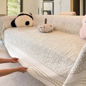 Custom Size Cool Feeling Couch Towel Dust Proof Furniture <b>Protector</b> Ice Crystal Fiber <b>Sofa</b> Throw Blanket with Non Slip Backing - Product Image 1