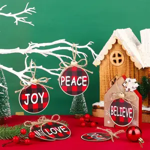 圣诞装饰用黄麻DIY圣诞木树饰品