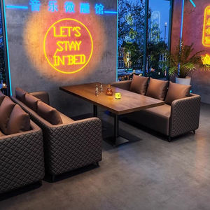 Bar à musique personnalisé, club, salon, ensemble de canapés, bistro, restaurant de bières artisanales, café, banquette, ensemble de table et de chaises - Product Image 2