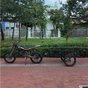 <span class=keywords><strong>Remorque</strong></span> de transport pour moto électrique, acier haute résistance, charge de 120 kg, installation rapide sans outils, <span class=keywords><strong>tout</strong></span>-<span class=keywords><strong>terrain</strong></span> - Product Image 1