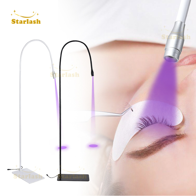 405nm UV Light LED Eyelash Extension Lamp for Curing UV Lash Glue 0.3s Super Fast Drying UV Lash Lamp for LED Eyelash Adhesive
