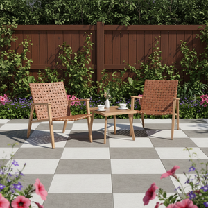 Juego de <span class=keywords><strong>Bistro</strong></span> Adirondack de 3 Piezas de Madera de Roble para Patio, con Mesa de Centro, para Muebles de Exterior, Venta al Por Mayor Phoenix - Product Image 1