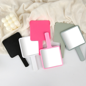 Tùy Chỉnh Mô Hình In Ấn Nhiều Màu Mỹ Phẩm Nhựa Cầm Tay Beauty Salon Vuông Cầm Tay Gương Tay Với Xử Lý - Product Image 4