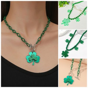 Collar <span class=keywords><strong>de</strong></span> Cadena con Trébol Verde, Estilo Irlandés, para Fiesta <span class=keywords><strong>de</strong></span> <span class=keywords><strong>Carnaval</strong></span> del Día <span class=keywords><strong>de</strong></span> San Patricio, Festival <span class=keywords><strong>de</strong></span> la Cerveza - Product Image 6