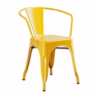 Chaise de salle à manger en métal, chaise ergonomique pour salle de réunion de bureau