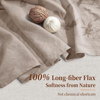 Parure de draps de luxe 4 pièces 100 % lin Oeko-TEX respirante et durable, literie douce toutes saisons pour les personnes ayant chaud la nuit, poches profondes de 16 pouces