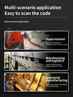 Lecteur de codes-barres sans fil portable 1D 2D à vente chaude Lecteurs de codes-barres OEM Scanner de code QR pistolet