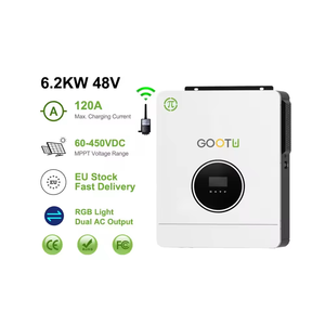Onduleur solaire à onde sinusoïdale pure 6200W 60Hz avec contrôleur hybride MPPT, système d'énergie photovoltaïque monophasé pour la sauvegarde d'énergie résidentielle - Product Image 6