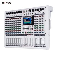 Console Numérique 8/12/16 Canaux 99 DSP Professionnelle, Table de Mixage Audio Amplifiée avec Bluetooth USB, Type Soundcraft