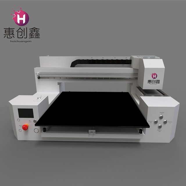 HC High Quality Automatic New Flatbed UV Ink Printer A1 6090 with Three XP600 Print Heads Varnish Printing Machine