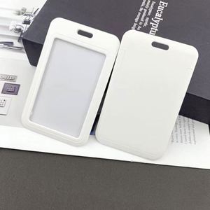 Customized Custom Hard Plastic Id Working Name Badge ABS <b>Card</b> <b>Holder</b> With Logo for Credit <b>Card</b> Size ID <b>Card</b> <b>Holder</b> - Product Image 2