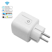 ESPHome-enchufe inteligente ESP8266, toma de corriente con Wifi de 16A, estándar de la UE, control de potencia energético, compatible con Alexa y Google