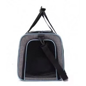 Muestra gratuita de transportín para gatos y perros, bolsa de transporte para mascotas de lados suaves con almohadilla de lana extraíble y bolsillos. - Product Image 4