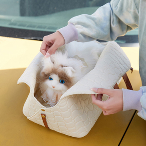 Sac de transport multifonctionnel pour chat et petit <span class=keywords><strong>chien</strong></span>, pour console centrale de voiture, vente en gros - Product Image 6