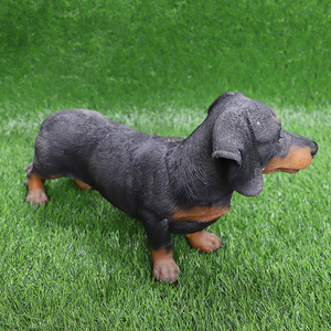 <span class=keywords><strong>Prix</strong></span> usine Sculpture de <span class=keywords><strong>chien</strong></span> de jardin en plein air Figurine de <span class=keywords><strong>chien</strong></span> <span class=keywords><strong>teckel</strong></span> en résine réaliste grandeur nature - Product Image 3