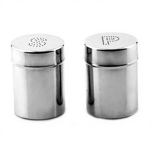 Juego de 2 Saleros y Pimenteros de Acero Inoxidable Ecológicos de la Mejor Calidad, Solo Lavar a Mano - Product Image 1