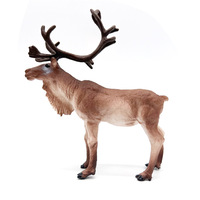 Modelos de Animales Silvestres Realistas de PVC Sólido para Exportación, Adornos de Renos, Recuerdos de Zoológico, Juguetes Educativos de Maternidad