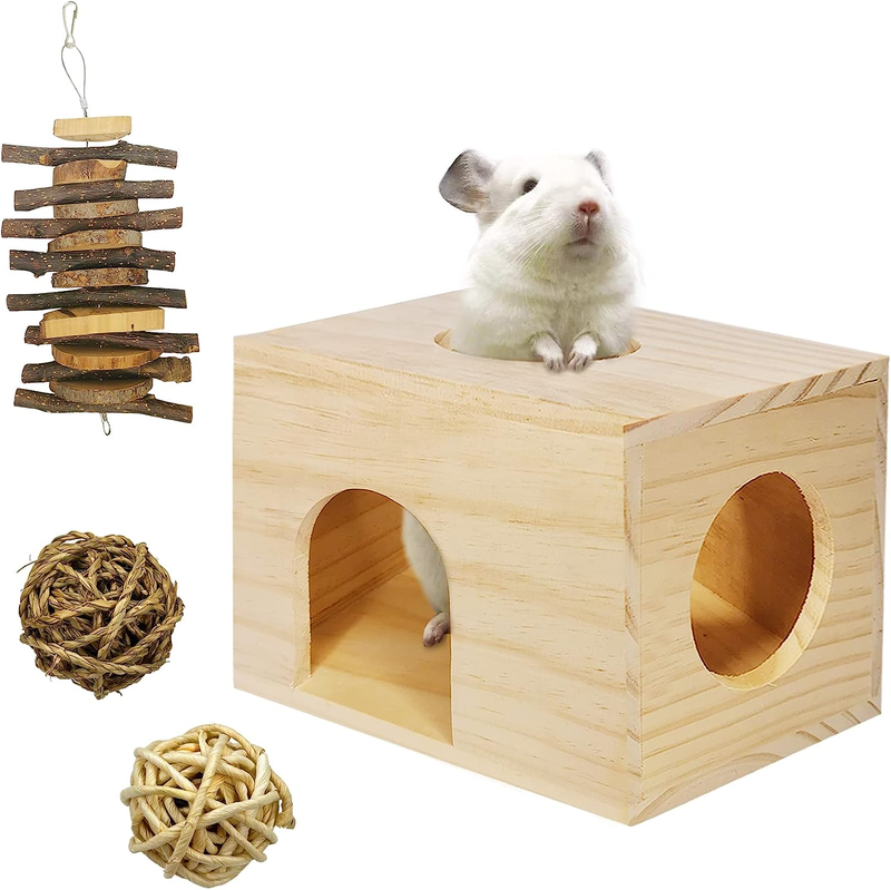 Wooden Hamster Castle Small Animal House
