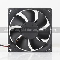 Delta 24V 48V DC 12V 0.30A AC EC 8025 80X80X25MM 8CM Ordinateur CPU Quatre-fils Silencieux Projecteur Châssis AUB0812H-F00-FS Ventilateur De Refroidissement