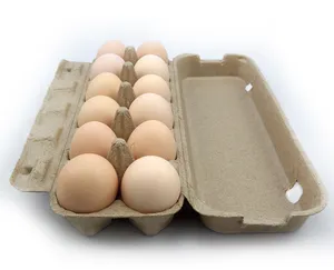 Venta caliente embalaje a granel 12 caja de cartón de huevos para huevos de gallina