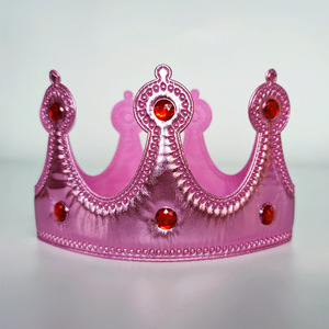 Corona de Rey Dorada para Adultos, Corona de Diamantes de Tela, Tiara de Príncipe, Gorro de Corona para Niños, Decoración para Fiestas de Cumpleaños, Accesorios para la Cabeza - Product Image 4