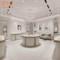 Bijouterie exquise Design personnalisé Vitrines insulaires haut de gamme Personnalisation de la vitrine prête pour le centre commercial