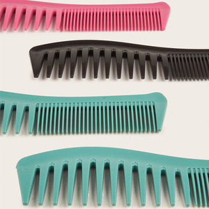 Peigne à double extrémité avec espacement variable des dents, grande taille, à dents larges, pour usage domestique, en matériau PP - Product Image 5