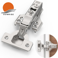 Charnière d'armoire à fermeture souple réglable 3D, amortisseur hydraulique à superposition complète dissimulé pour cadre de visage pour utilisation en cuisine