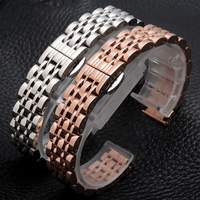 Bracelet de montre en acier inoxydable pour Armani AR1926/1911/11223 Tissot, bracelet de montre 12/14/16/18/20/22mm