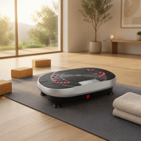 Plateforme vibrante d'exercice physique avec lumière rouge, appareil d'exercice à usage domestique, écran LED 1-99