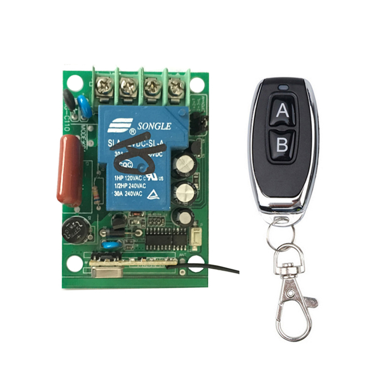 Interruttore Wireless 220V 30A 433MHz - Ricevitore Relè RF + Telecomando Per Luci E Motori - Foto 6