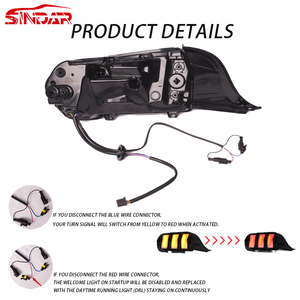 Sindar ไฟท้ายรถ RGB สำหรับรถยนต์ดัดแปลงตกแต่ง S650 2024-2025อัพเกรดใหม่ - Product Image 4