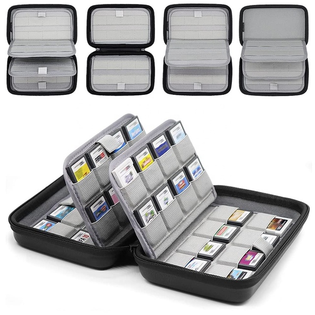 EVA Waterproof Protective Case for Game Cartridges & SD Memory Cards with Customizable Color Size & Logo for Travel Use