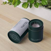 Boîte d'emballage de tube de cylindre de rouleau de papier écologique du fabricant direct personnalisé pour la bouteille d'huile essentielle