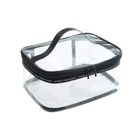 Adapté aux besoins du client De Lavage De Toilette de Voyage De Bain Sac Transparent EN PVC