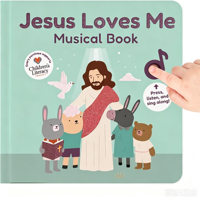 Libro de Cartón Interactivo con Sonidos Musicales Cristianos, Canciones Bíblicas, Juguete Educativo para Preescolar, Aprendizaje Temprano, Desarrollo Espiritual y Cognitivo para Niños