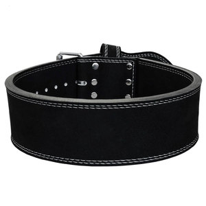 4 pulgadas de ancho 10 mm de cuero grueso cinturón de potencia de una sola punta logotipo personalizable para entrenamiento de gimnasia entrenamiento y levantamiento de pesas - Product Image 6