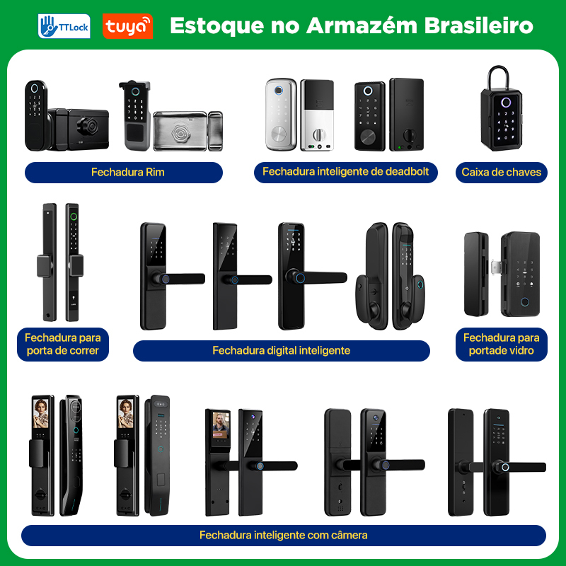 Fechadura Inteligente com Camera Smart Door Lock Video Intercom Cat Eye Tuya App Biometric Security for Exterior Front Door · image 2