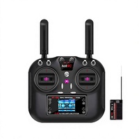 Émetteur RC HOTRC HT-10A 10 canaux pour modèles d'avions, voitures, bateaux, drones ; Version multifonction 2,4G améliorée HT8A Chine