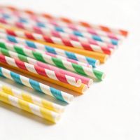 Pailles à boba jetables en papier recyclable emballées individuellement pour milkshake et bubble tea, marque HTX, couleur violette