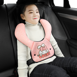 Protector de Cinturón de Seguridad para Niños, Ajustador de Cinturón de 5 Puntos, Estilo de Dibujos Animados, Algodón PP, Producto Portátil para Bebés - Product Image 1