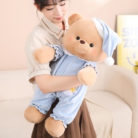 Boneka Hewan Lucu Bahan Plush Lembut dan Empuk, Mainan Teman Beruang Kelinci Babi Gajah, Boneka Plush untuk Anak-anak, Hadiah untuk Tidur