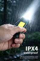 Mini lampe torche EDC portable rechargeable en aluminium avec LED COB, laser vert et clip RGB violet pour le camping et la réparation