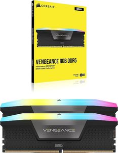 สำหรับ Corsair <span class=keywords><strong>Vengeance</strong></span> <span class=keywords><strong>RGB</strong></span> DDR5 RAM 64GB (2x32GB) 6400MHz CL32-40-40-84 1.40V Intel XMP CMH64GX5M2B6400C32 - Product Image 2