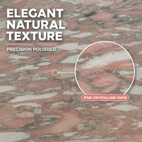 Dalle de marbre Rosa Norvegia |   Dalles de pierre naturelle rose polie de luxe de style nordique pour la décoration murale de hall d'appartement haut de gamme