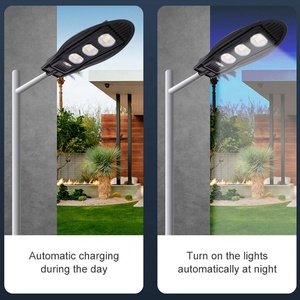 Lampadaire solaire <span class=keywords><strong>Cobra</strong></span> Eyes à LED, type <span class=keywords><strong>Cobra</strong></span>, tout-en-un, ABS, IP65, 50W, 100W, 150W, 200W, avec poteau court - Product Image 5