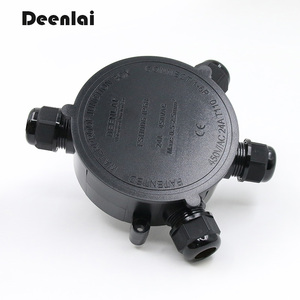 IP68 4-way 4P Round Plastic Enclosure Waterproof Power Electrical Junction <strong>Box</strong> Outdoor Plastic <strong>Box</strong> Circular Switch Boxes - Product Image 2