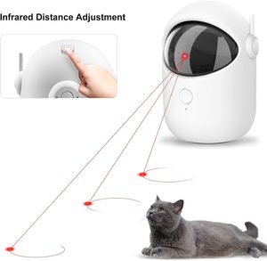 Giocattolo <span class=keywords><strong>Laser</strong></span> Automatico per Gatti, Interattivo, Ricaricabile USB, 3 Modalità, Puntatore <span class=keywords><strong>Laser</strong></span> in Plastica per Interni - Product Image 6